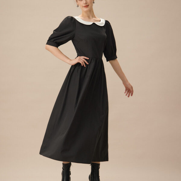 Fabric:This Bodycon Sweater Dress is made of Polyester and Viscose. Viscose (aka rayon) is a man-made cellulosic fiber made from wood pulp. It's soft