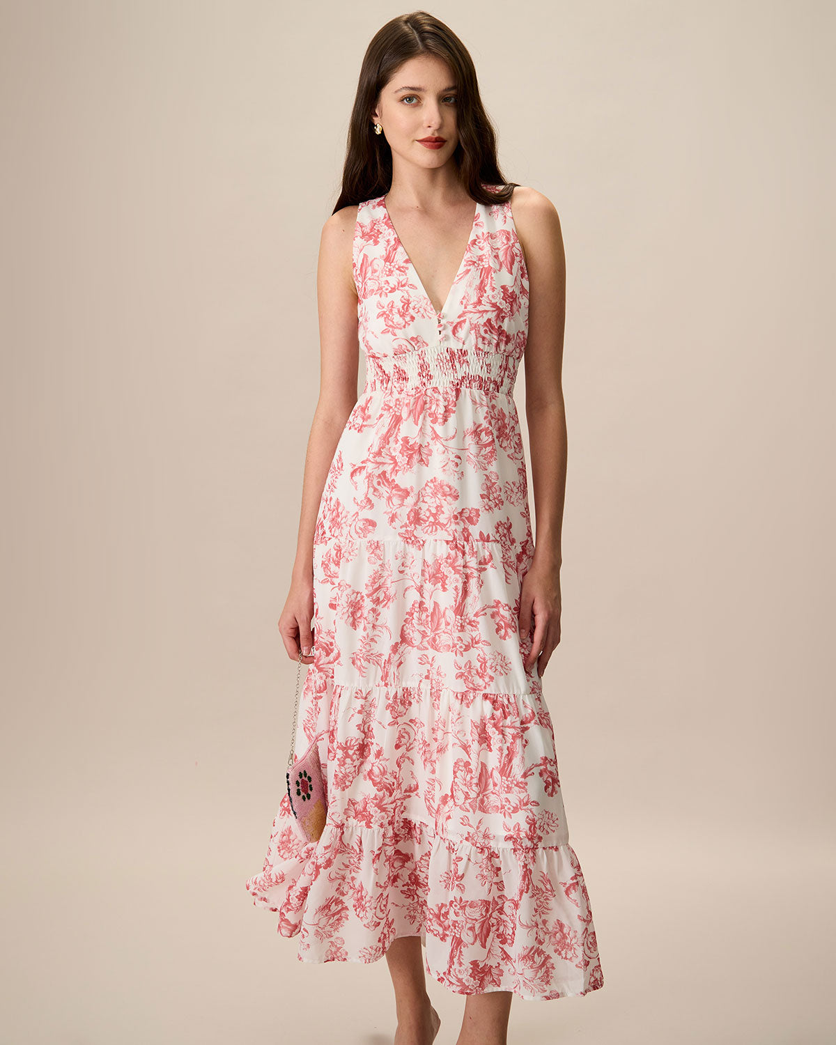 Fabric:This Sleeveless Maxi Dress is made of Polyester and Spandex. Polyester is an artificial fiber that feels soft