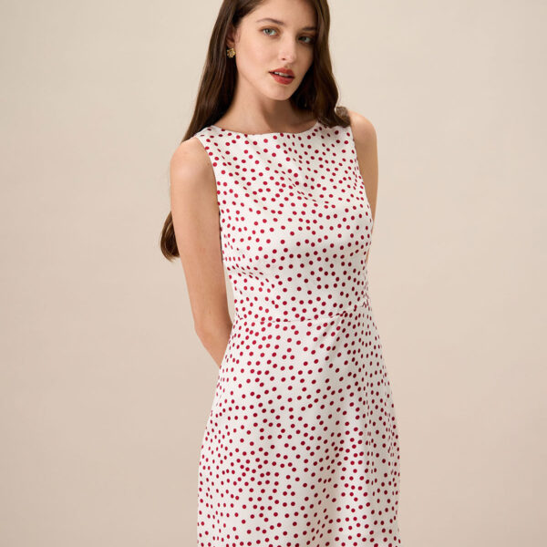 Fabric:This Polka Dot Mini Dress is made of Recycled Polyester. Recycled polyester is a sustainable alternative to traditional polyester