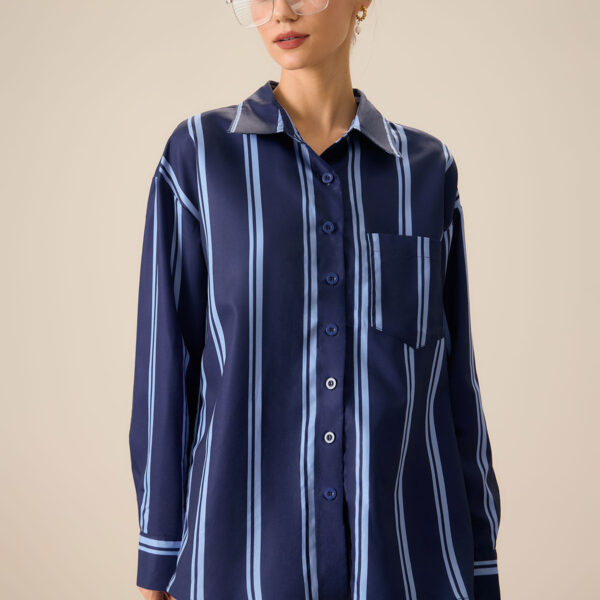 Fabric:The Striped Shirt is made of Polyester. Polyester is an artificial fiber that feels soft