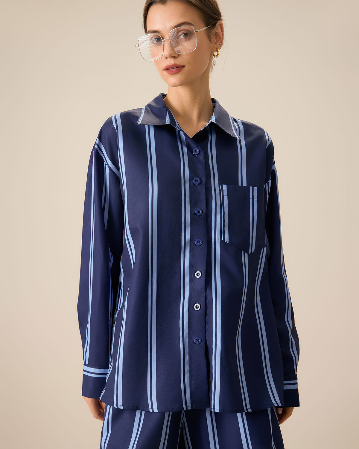 Fabric:The Striped Shirt is made of Polyester. Polyester is an artificial fiber that feels soft