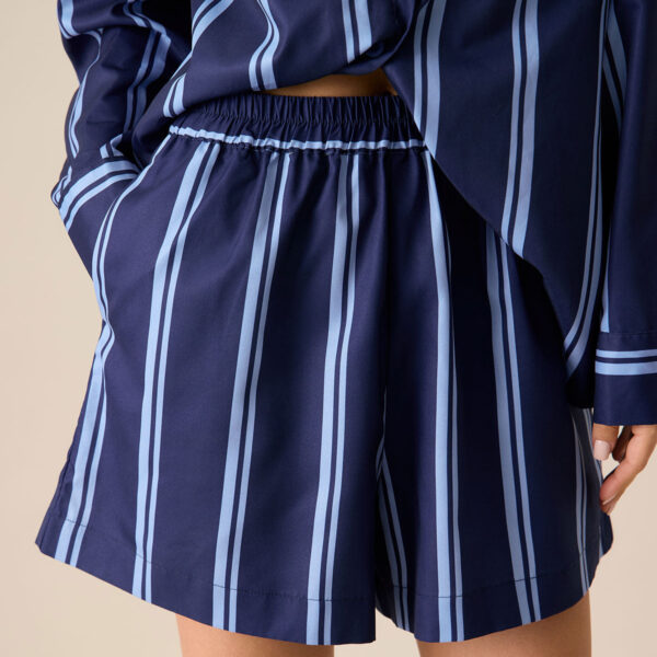 Fabric:The Striped Shorts are made of Polyester. Polyester is an artificial fiber that feels soft
