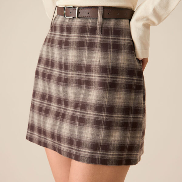 Fabric:This Plaid Mini Skirt is made of Polyester