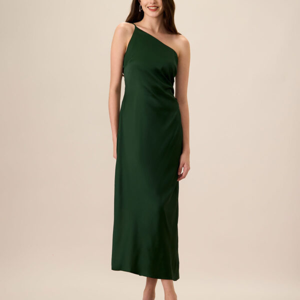 Fabric:This Satin Maxi Dress is made of Polyester and Spandex. Polyester is an artificial fiber that feels soft