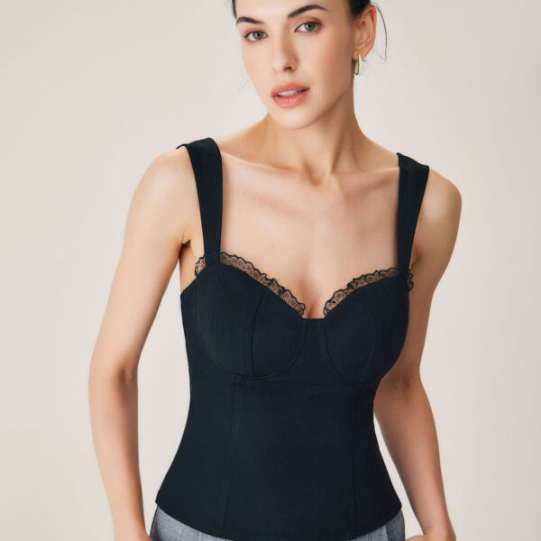 Fabric:This Sweetheart Neck Camis is made of Polyester. Polyester is an artificial fiber that feels soft