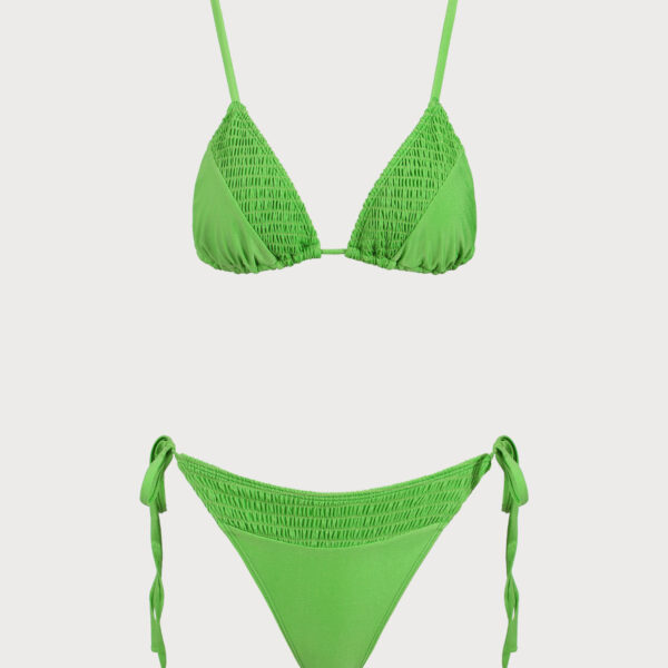 Back Neckline: Strappy Fabric Stretch: High Stretch Waist: Low Waisted Closure Type: Drawstring Pattern Type: Solid Embellishment: Ruched