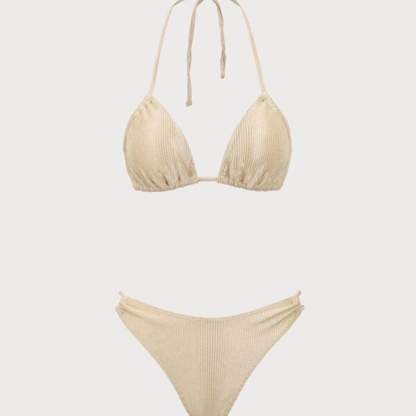 Back Neckline: Strappy Fabric Stretch: Medium Stretch Waist: Low Waisted Closure Type: Elastic Waist Pattern Type: Solid Embellishment: Knot