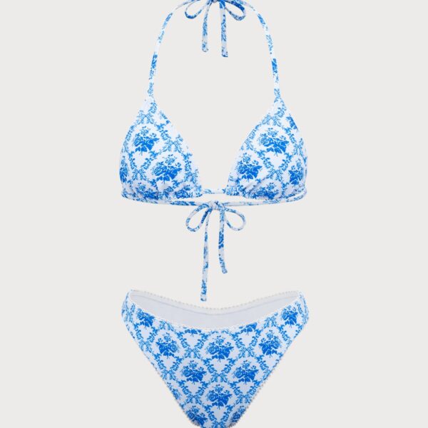 Back Neckline: Strappy Fabric Stretch: High Stretch Waist: Low Waisted Closure Type: Elastic Waist Pattern Type: Floral