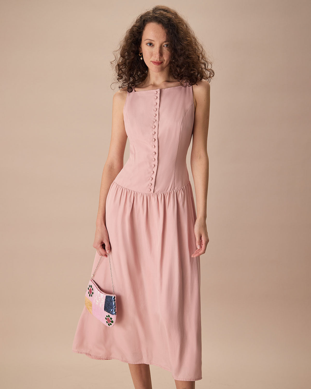 Fabric:This Sleeveless Midi Dress is made of TENCEL™ Lyocell. TENCEL Lyocell fibers
