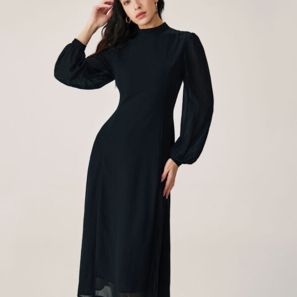 Fabric:This Flowy Midi Dress is made of Polyester. Polyester is an artificial fiber that feels soft