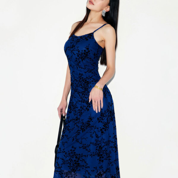 Fabric:This Slip Midi Dress is made of Polyester. Polyester is an artificial fiber that feels soft