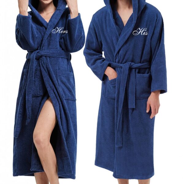 cozy robes feature a convenient hood for added warmth and comfort