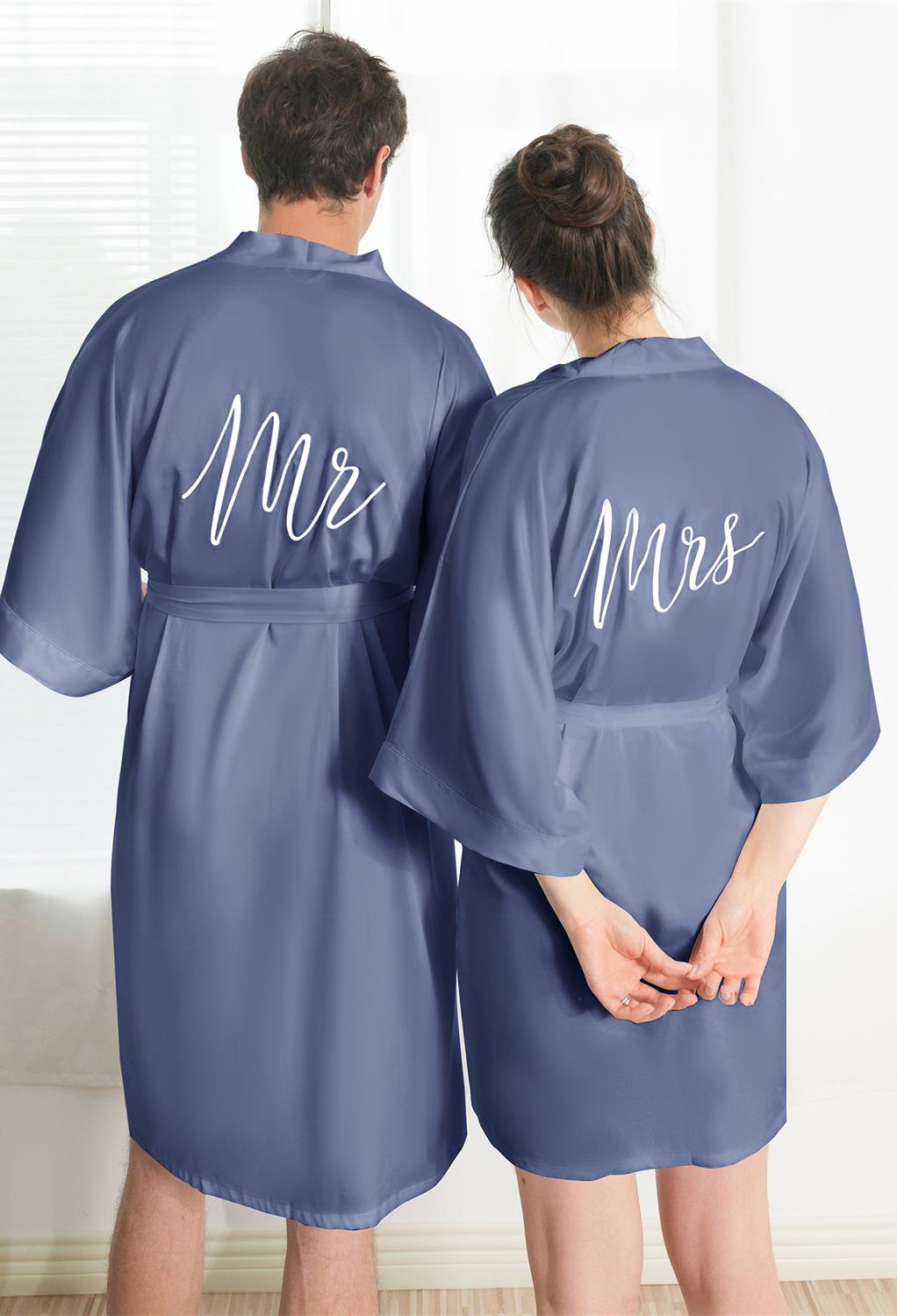 these matching robes create a cozy
